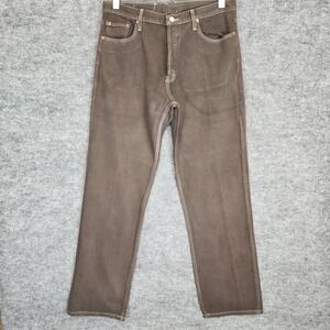 VTG Levis 501 Jeans Mens W34 L32 Brown Straight Leg Button Fly USA Made Denim